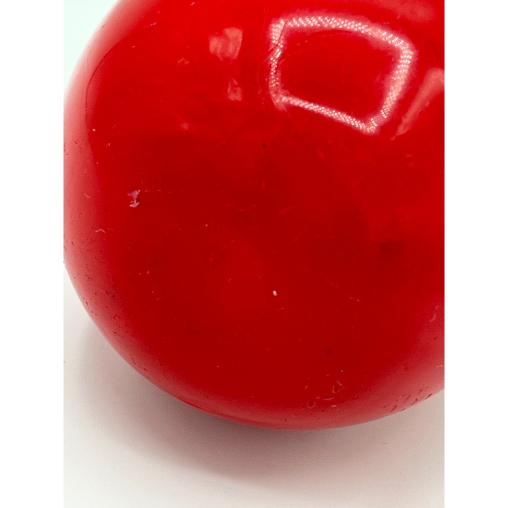 Vintage 1972 Fisher-Price Happy Apple Chime Toy Red Plastic Rattle 435 Smiling - Picture 9 of 12